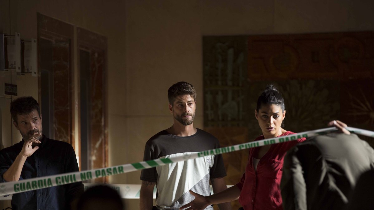 Una de las imágenes de la actuación de Luis Fernández en la serie