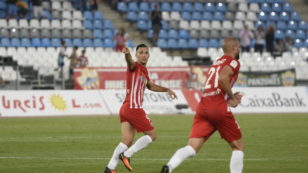 Quique en el partido ante el Levante.