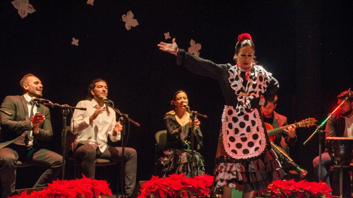Rocío Garrido al baile, mostró una gran variedad durante su actuación.