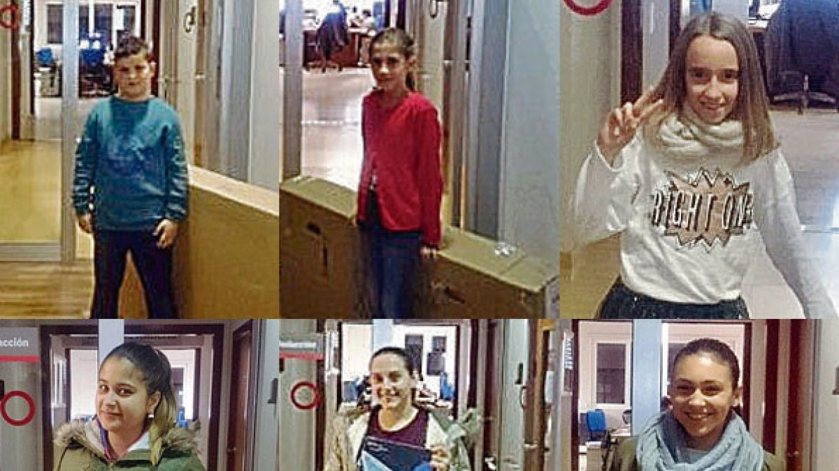 Los seis estudiantes que han resultado premiados en el proyecto educativo de LA VOZ, 