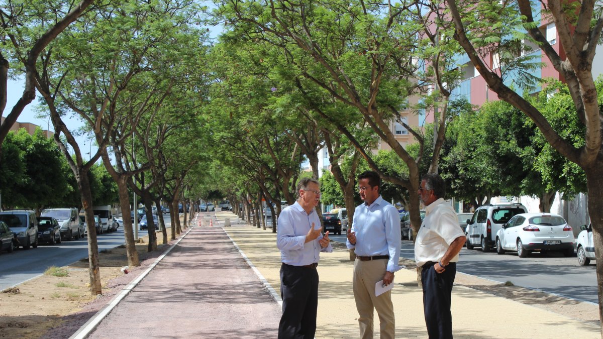 Tramo de Las Lomas supervisado por los responsables.