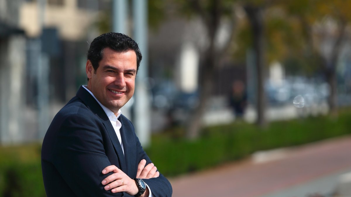 El presidente del PP de Andalucía, Juanma Moreno.