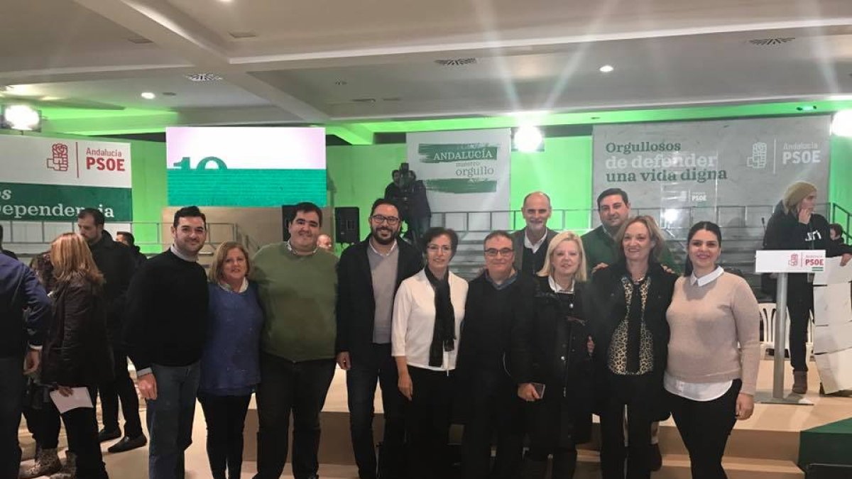 Parte de la delegación almeriense.