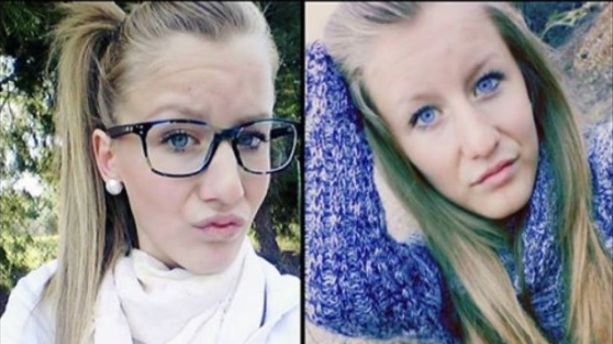 Imágenes de la joven hallada hoy.