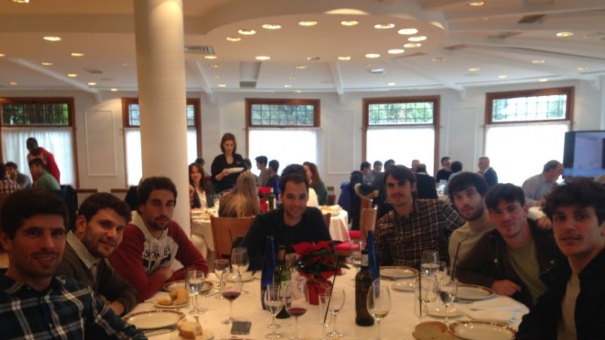 El Mirandés celebró el almuerzo de Navidad.