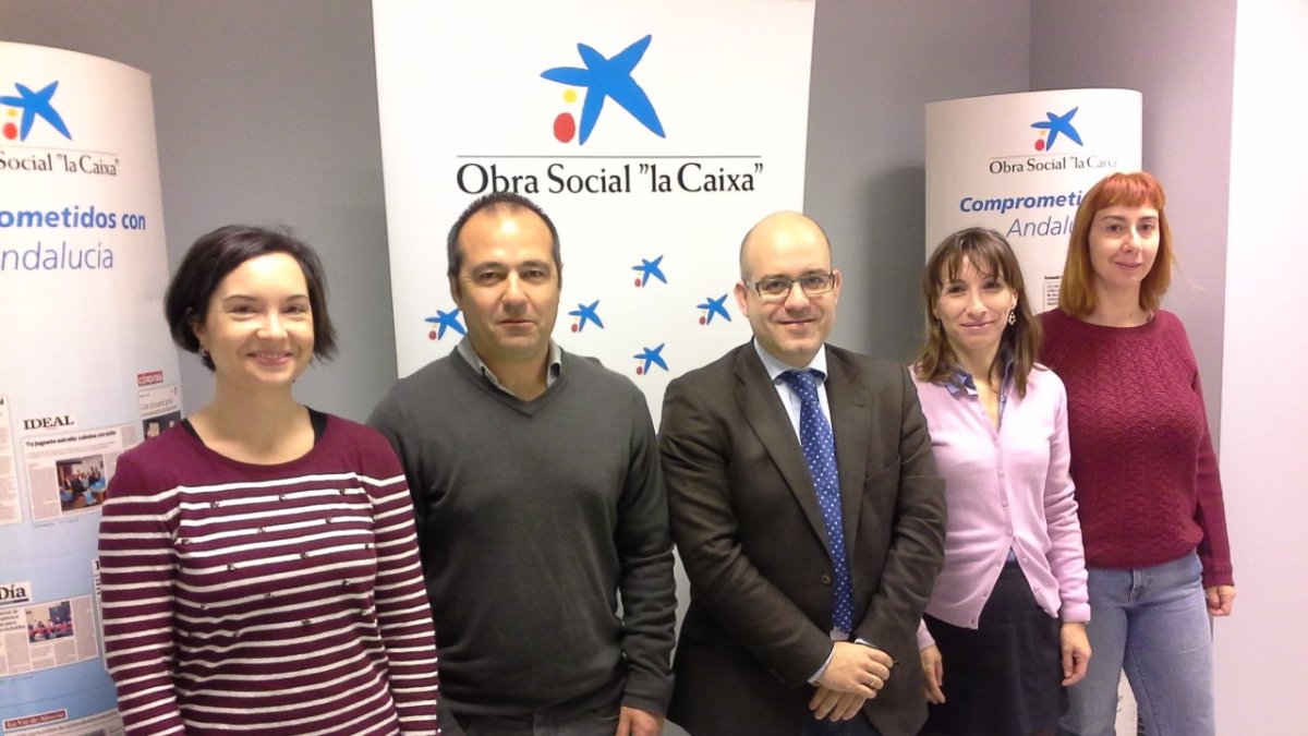 Mar Peláez, Juan Antonio Moncada, Amador Carmona, Edurne Alejano y María José Rodríguez.