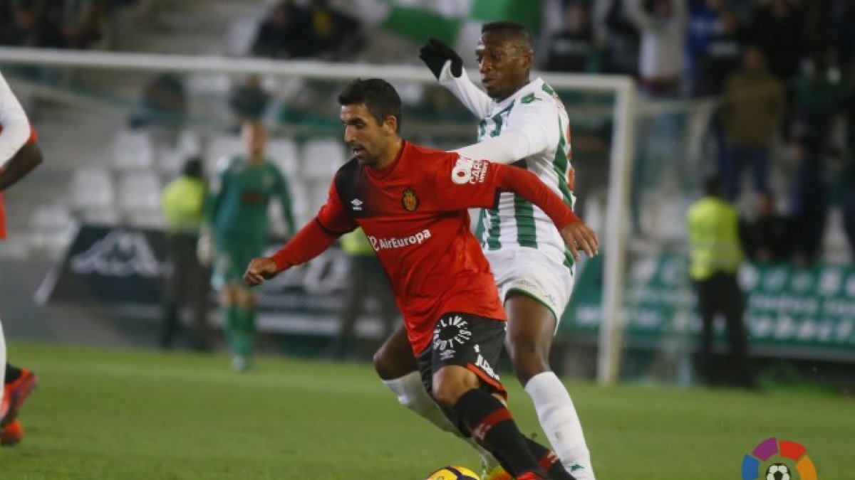 Culio en el partido Córdoba-Mallorca.
