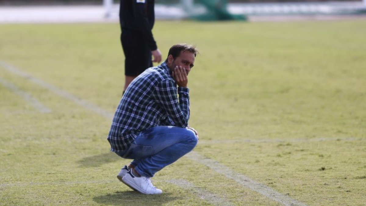 Fran Fernández, entrenador del Almería B.