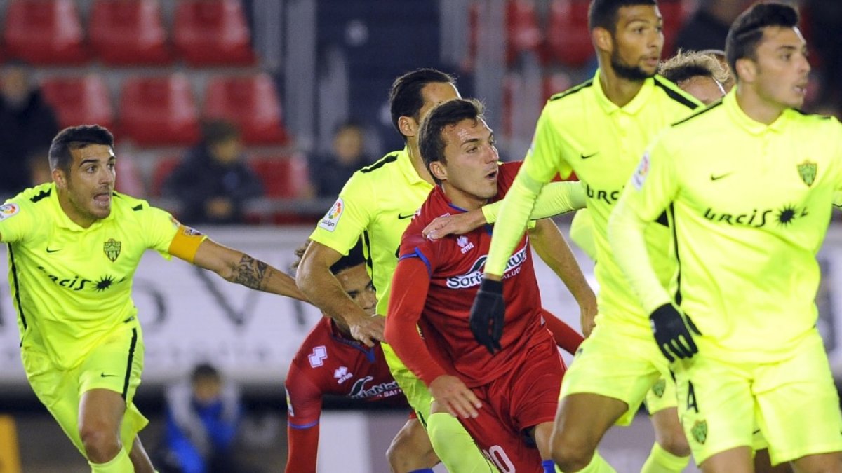 Una jugada del partido.