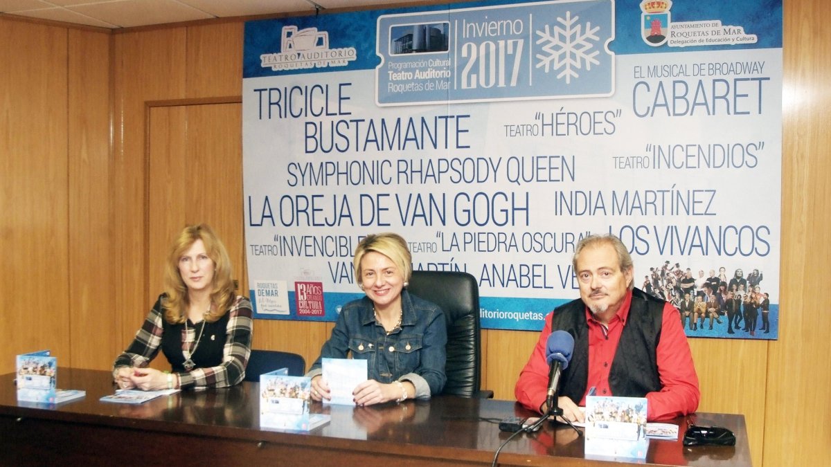 Presentación ayer de la programación del Teatro Auditorio roquetero.