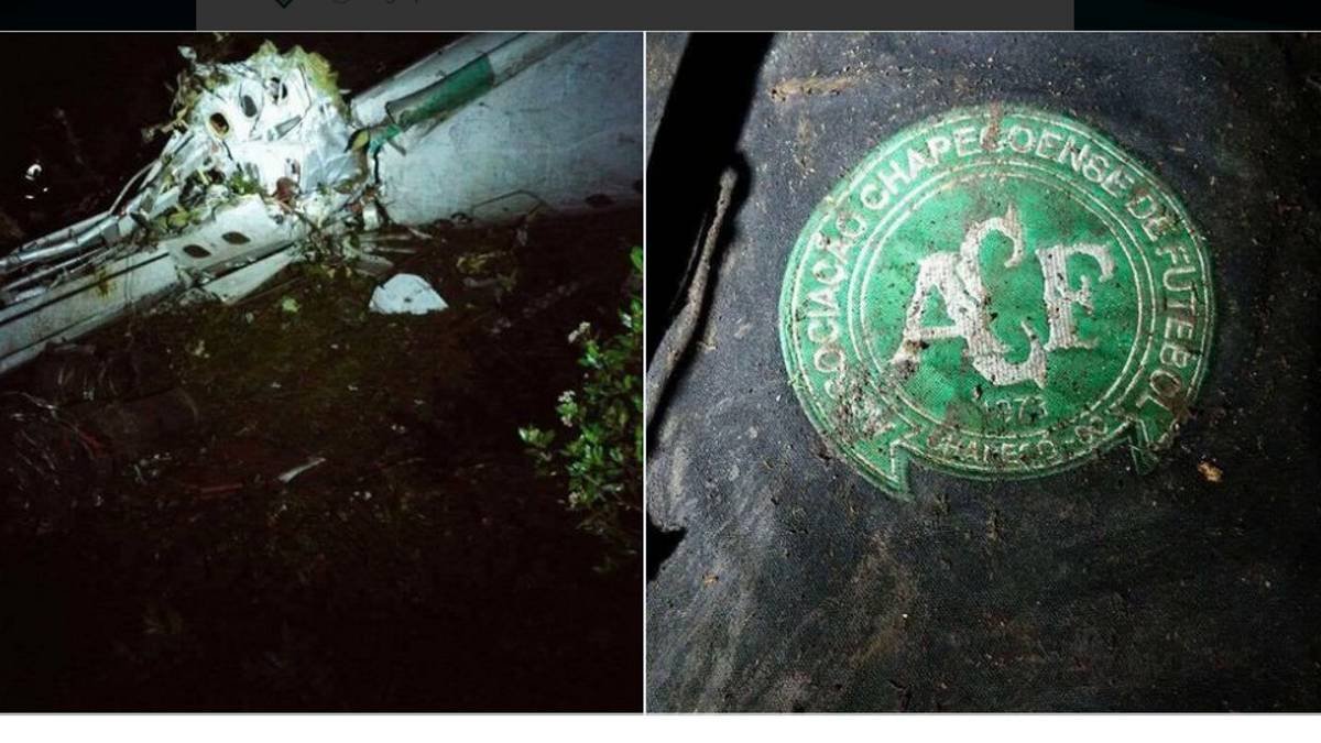 Imágenes del avión siniestrado.