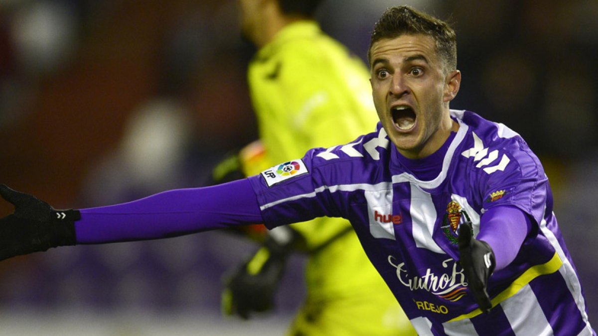Juan Villar, delantero del Valladolid.