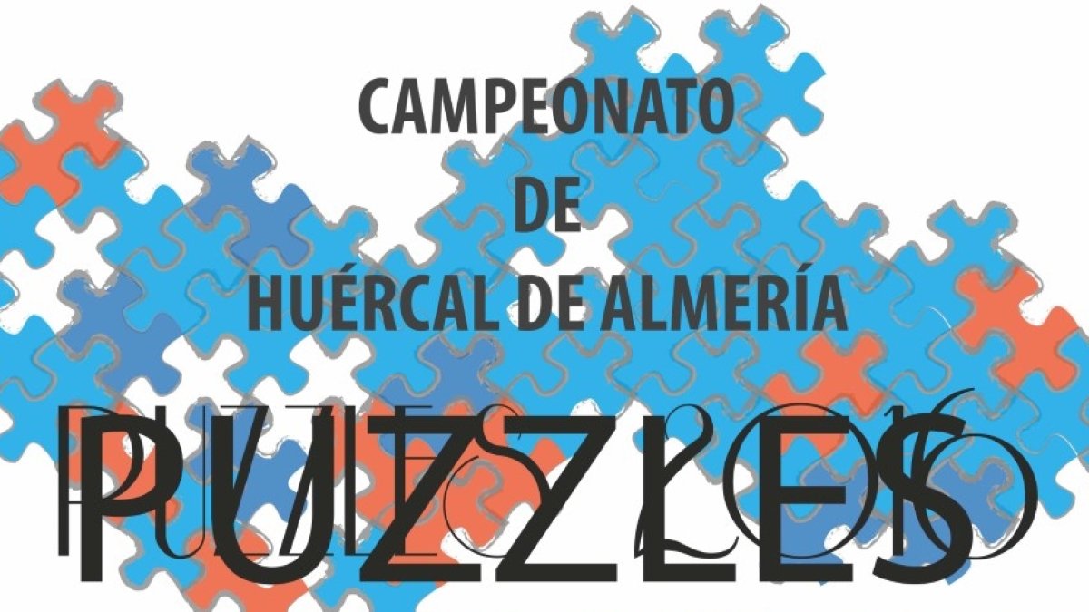 Cartel de la primera edición del Campeonato de Puzzles.