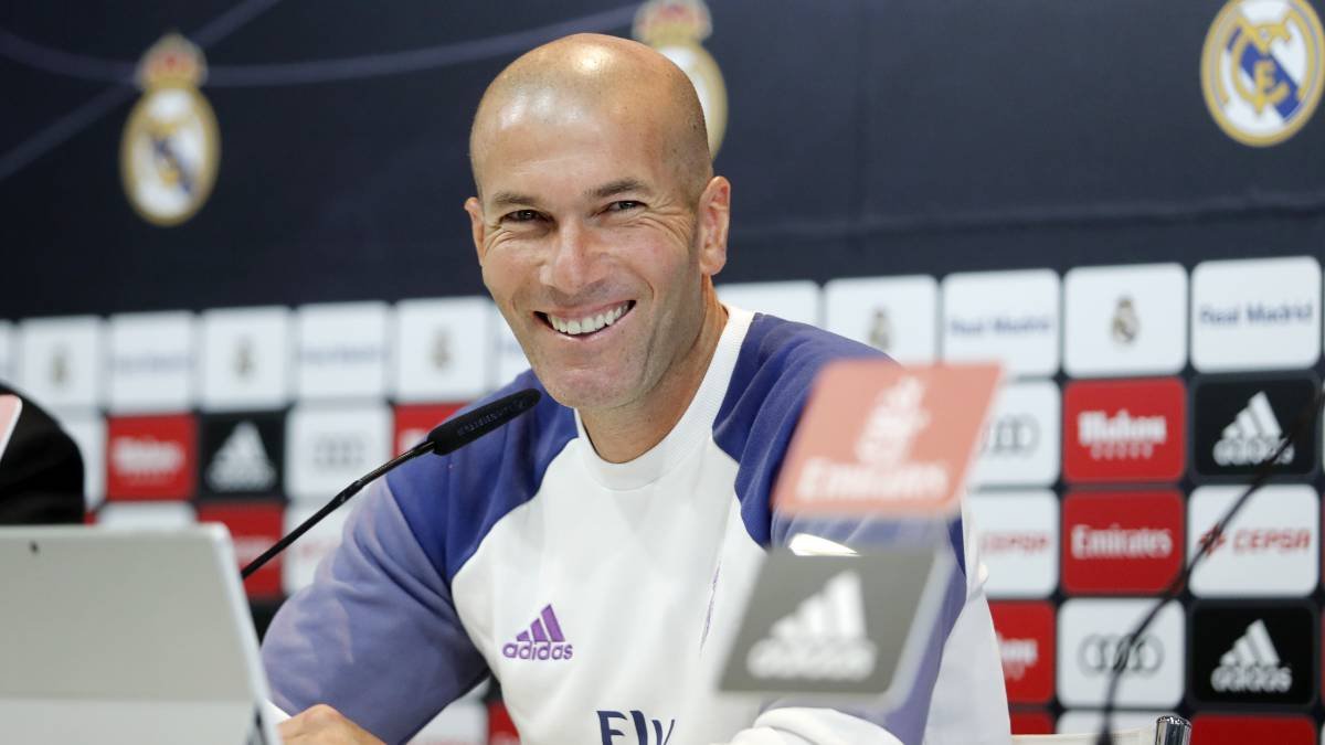 Zidane, en rueda de prensa.