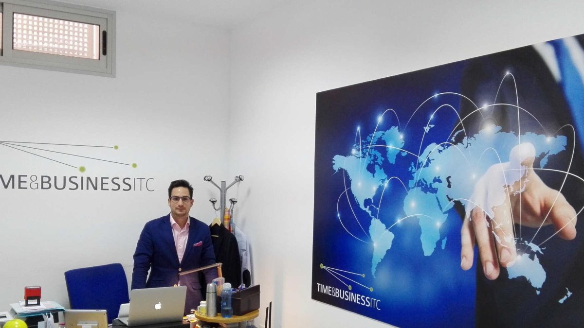 Miguel Ángel Moyano, con su empresa Time & Business ITC.