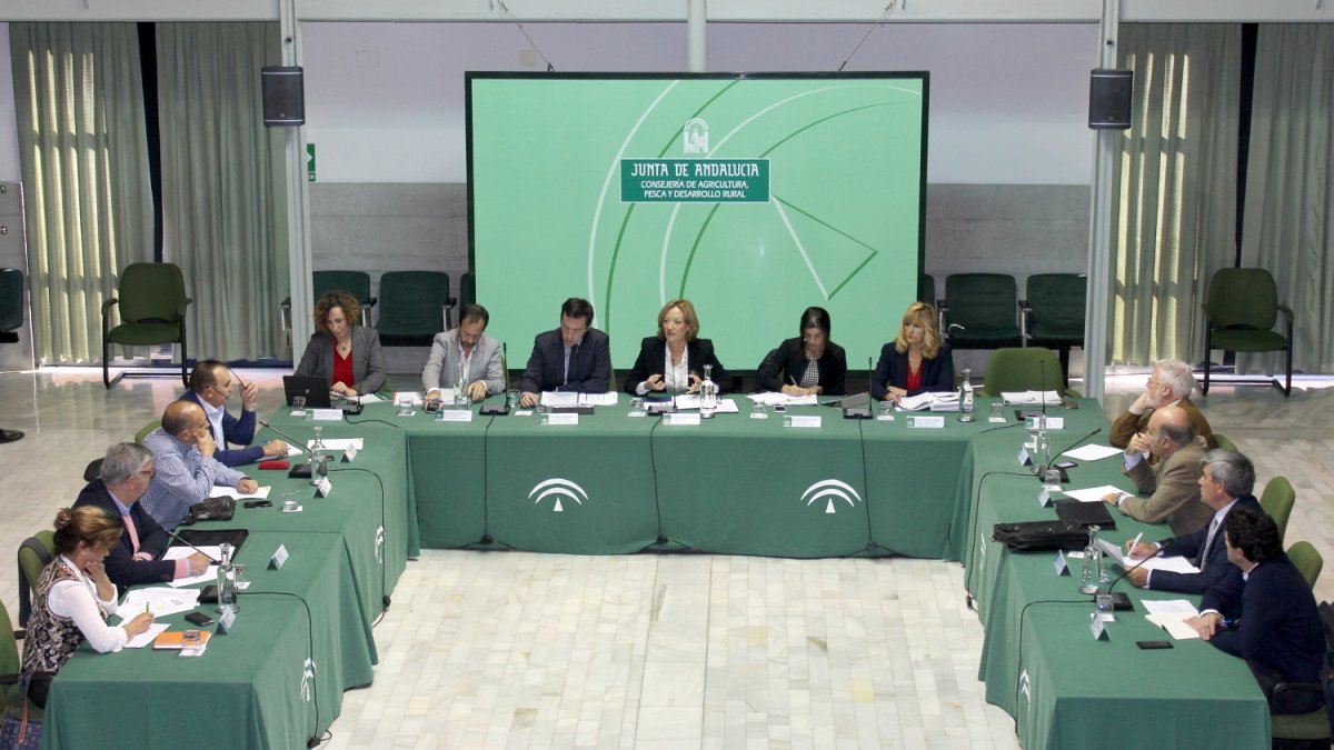 La Mesa de Interlocución Agraria, reunida esta mañana.