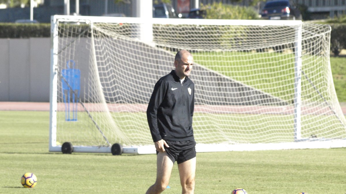 Fernando Soriano en el entrenamiento.