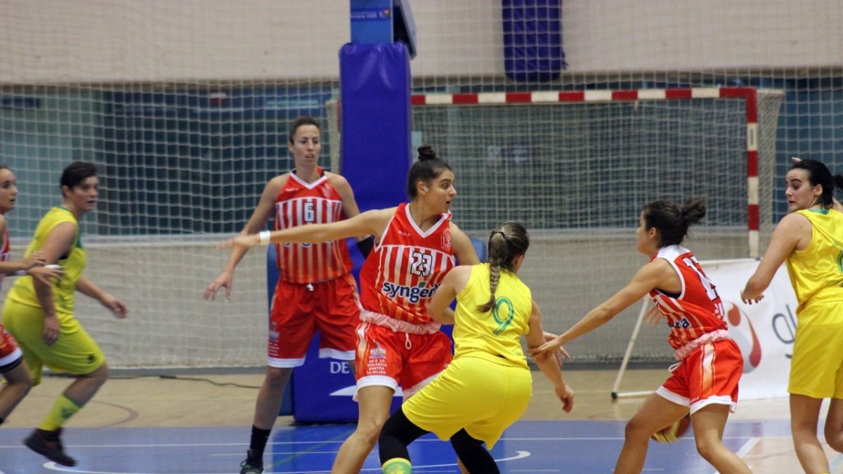 La jugadora almeriense en acción.