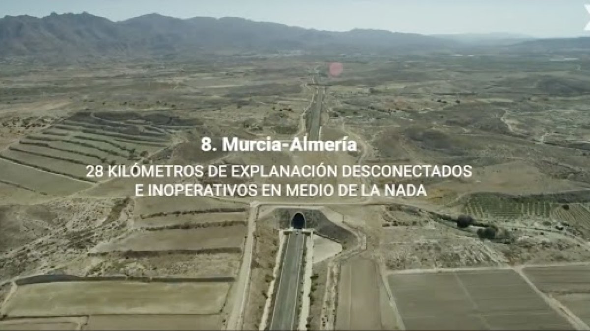 Imagen de parte del trazado del AVE en la provincia