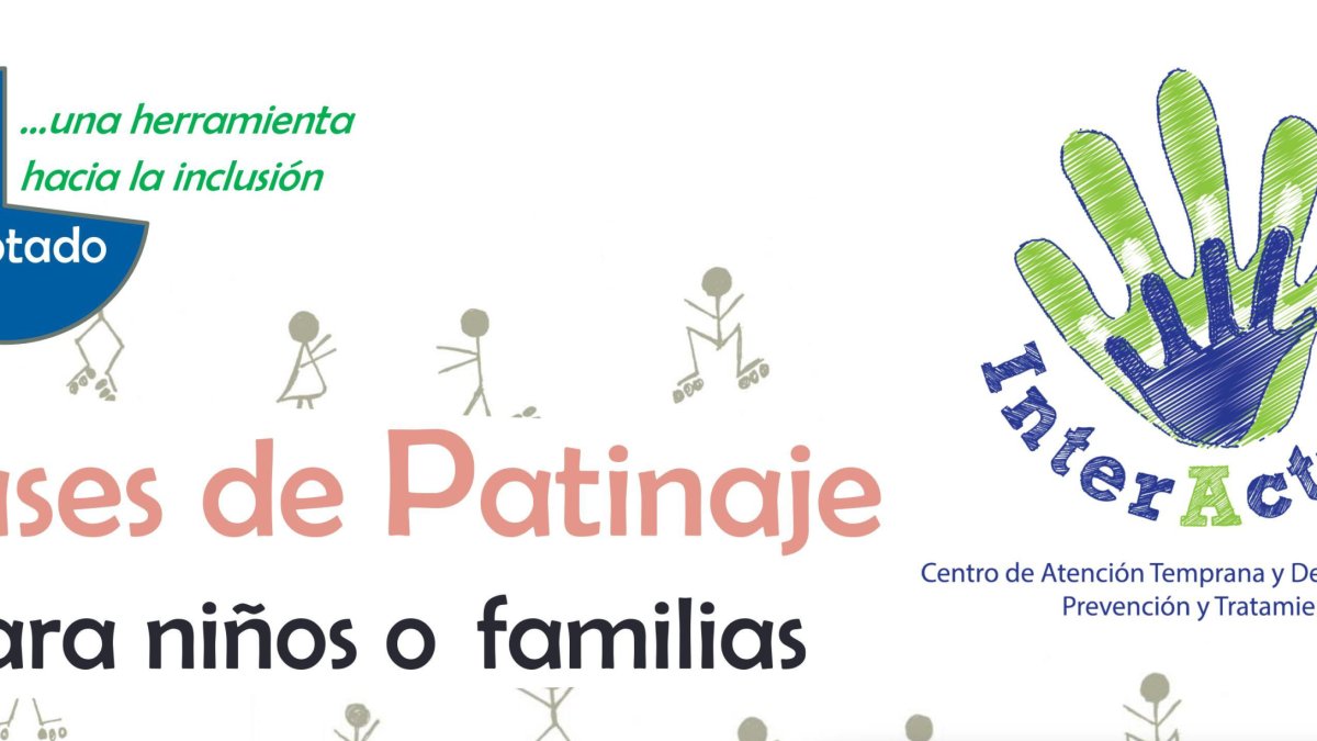 InterActua y CDTres60 impulsan las clases de patinaje para niños que precisen una atención especializada