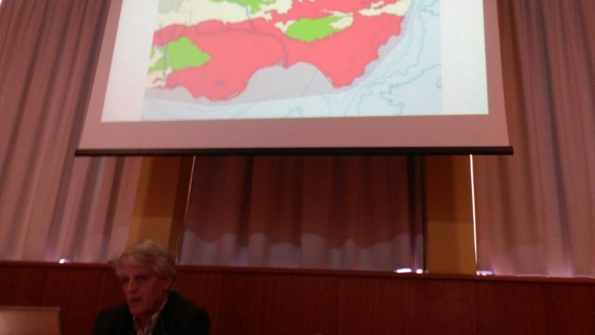 Intervención de Francisco J. Fuentes sobre la situación de los acuíferos en la provincia.