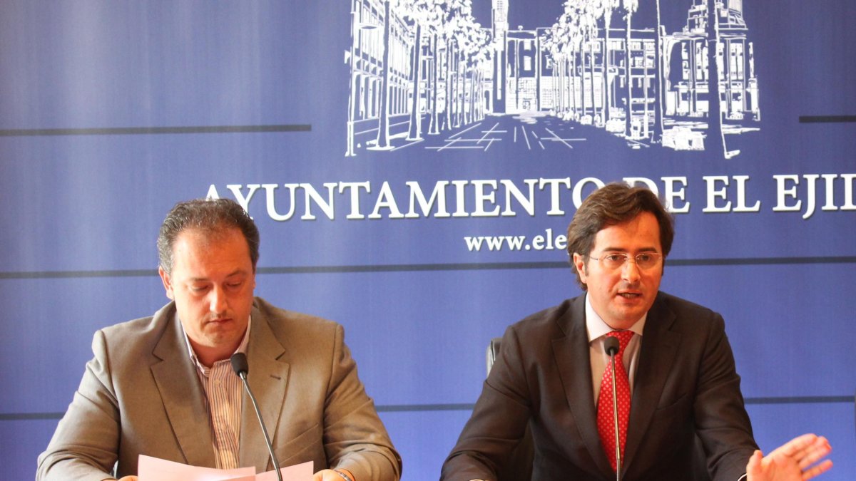 El concejal José Francisco Rivera y el alcalde Francisco Góngora