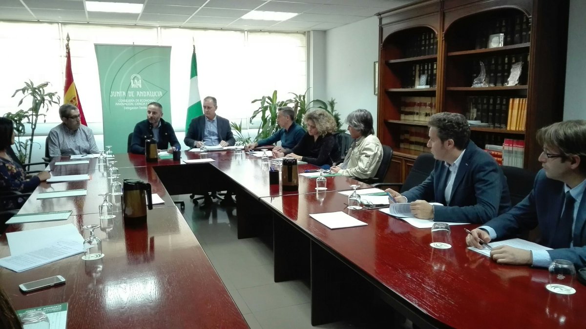Reunión con los comerciantes
