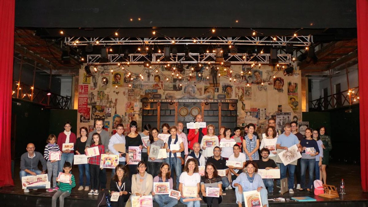 Foto de familia tras la actividad del domingo.