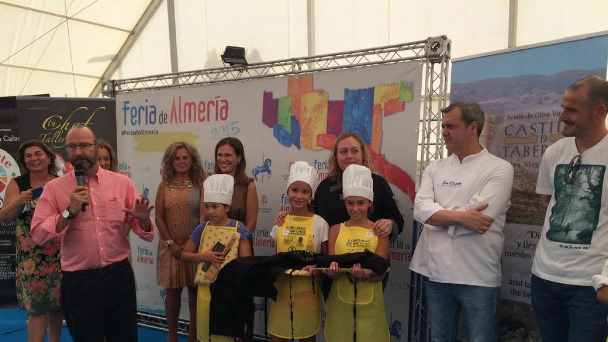 Soriano con Luis Rogelio en la Feria de Almería como un almeriense más.