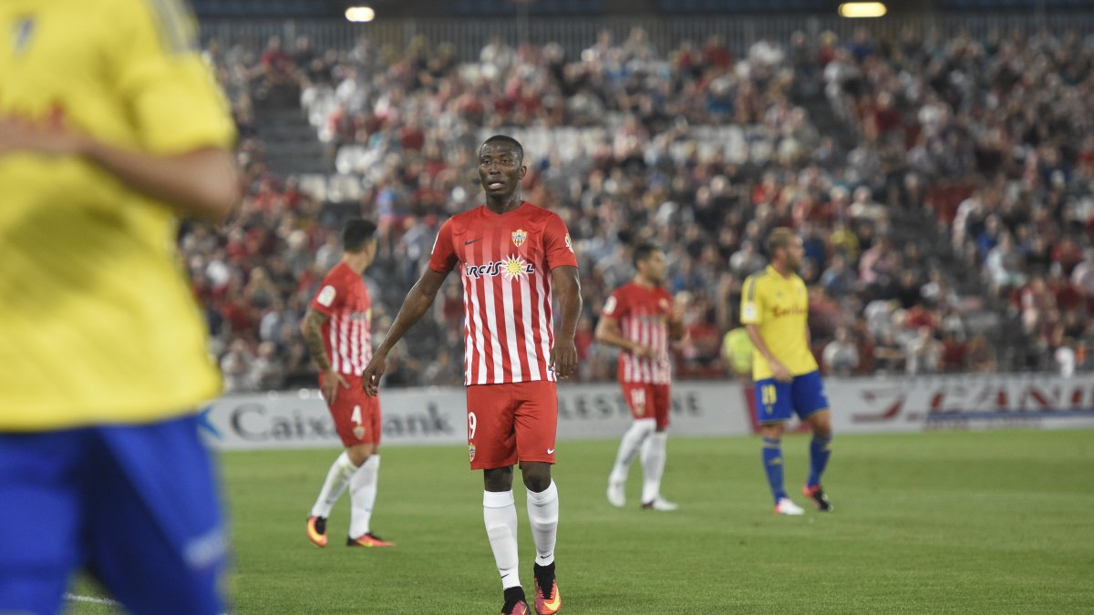 Jonathan en el partido contra el Cádiz.