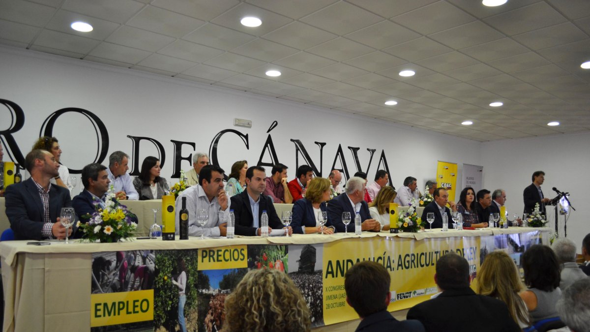 Góngora y López durante el Congreso de Coag en Jaén