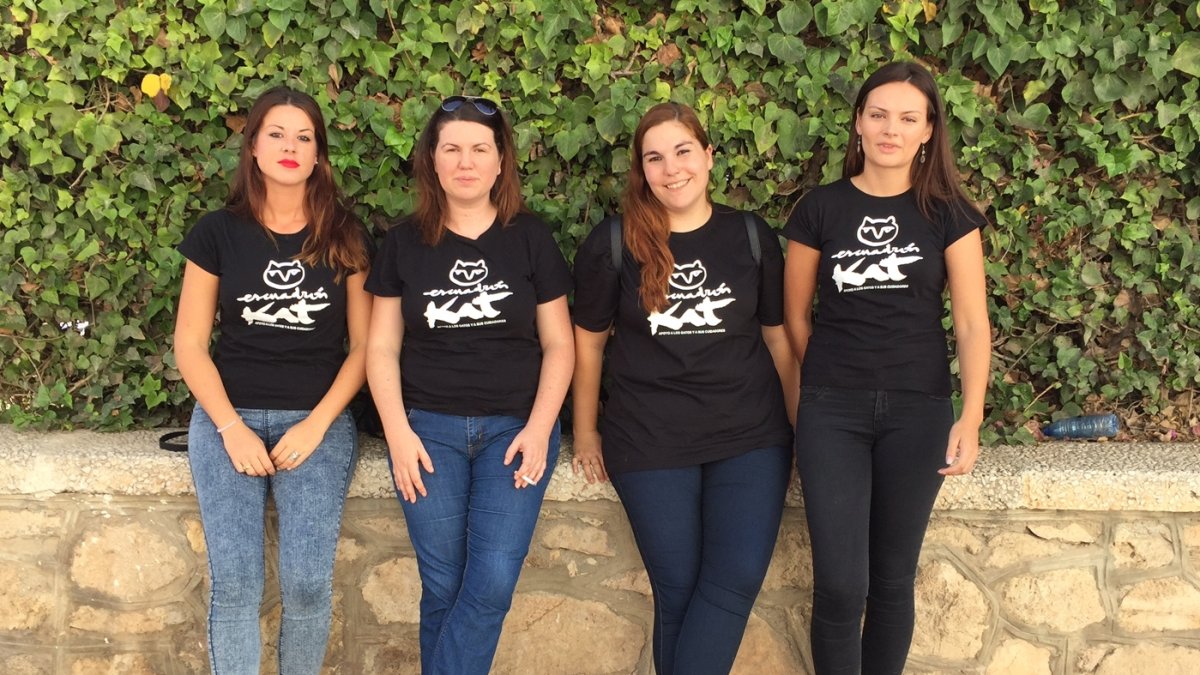 María, Tatiana, María y Gabriela son voluntarias del ‘Escuadrón Kat’.