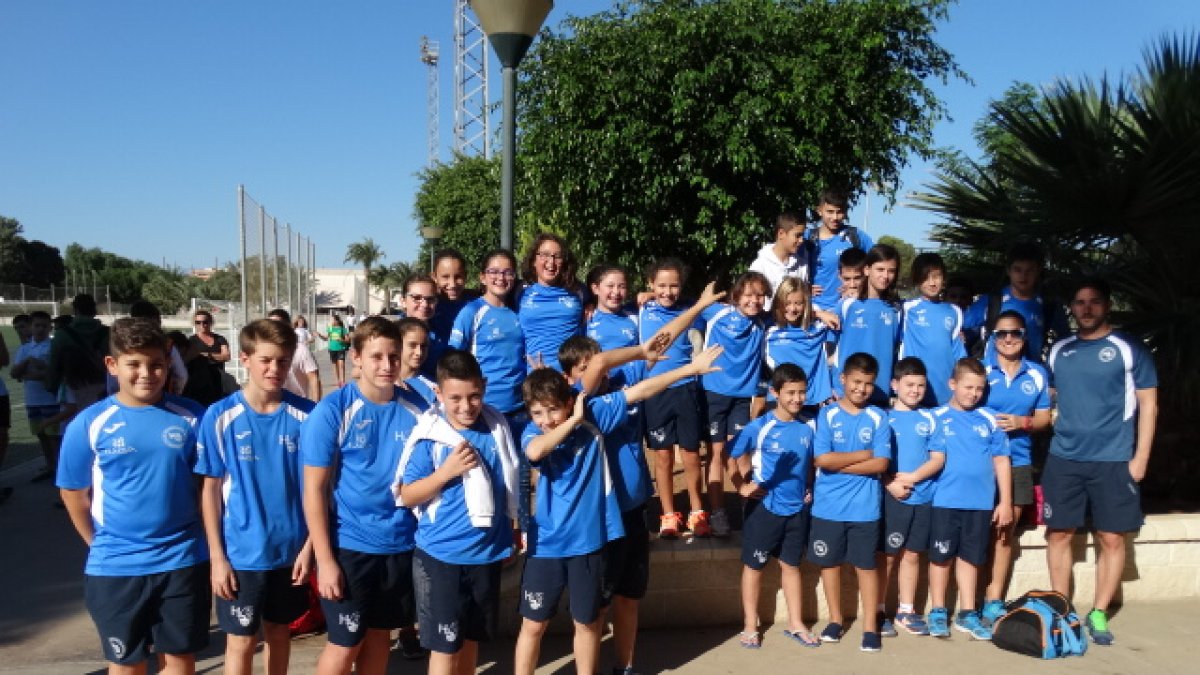 Campeones de la natación.
