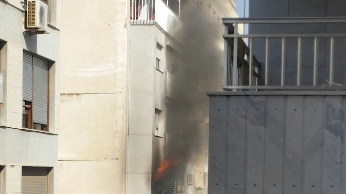 Imagen del incendio