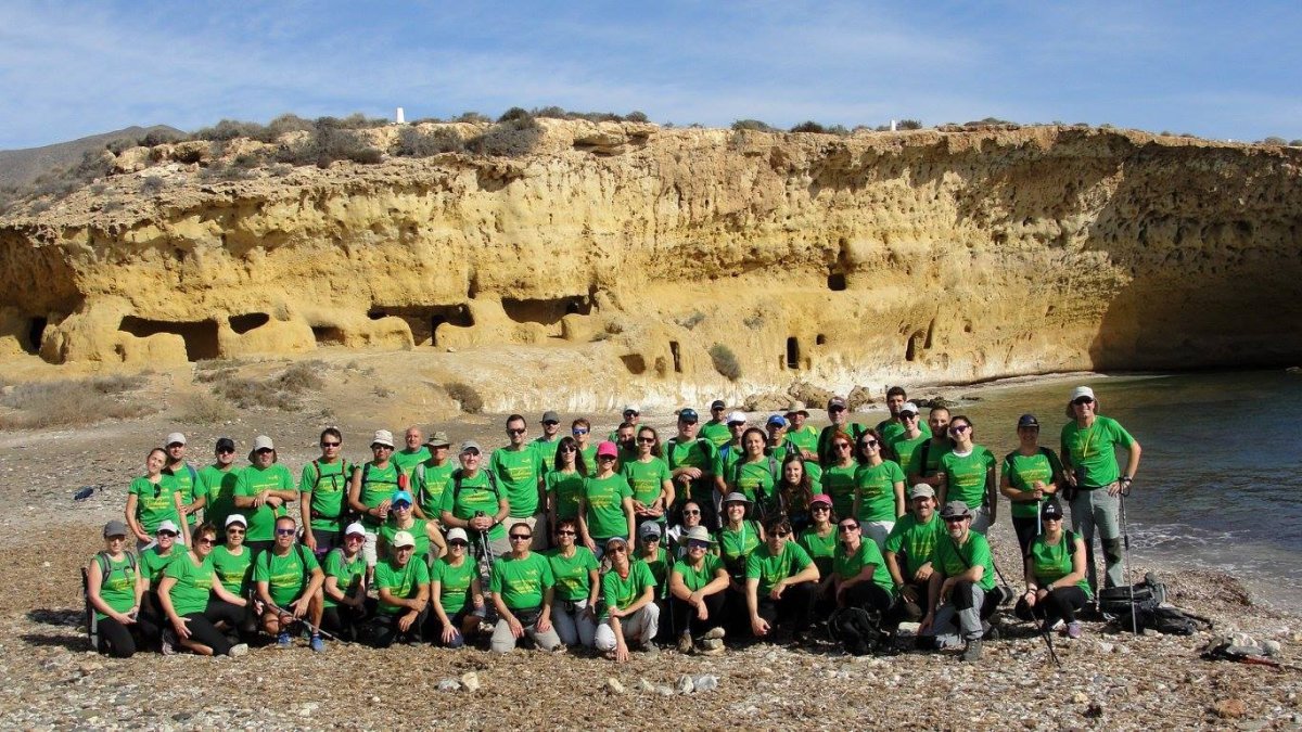 Participantes en la primera ruta.
