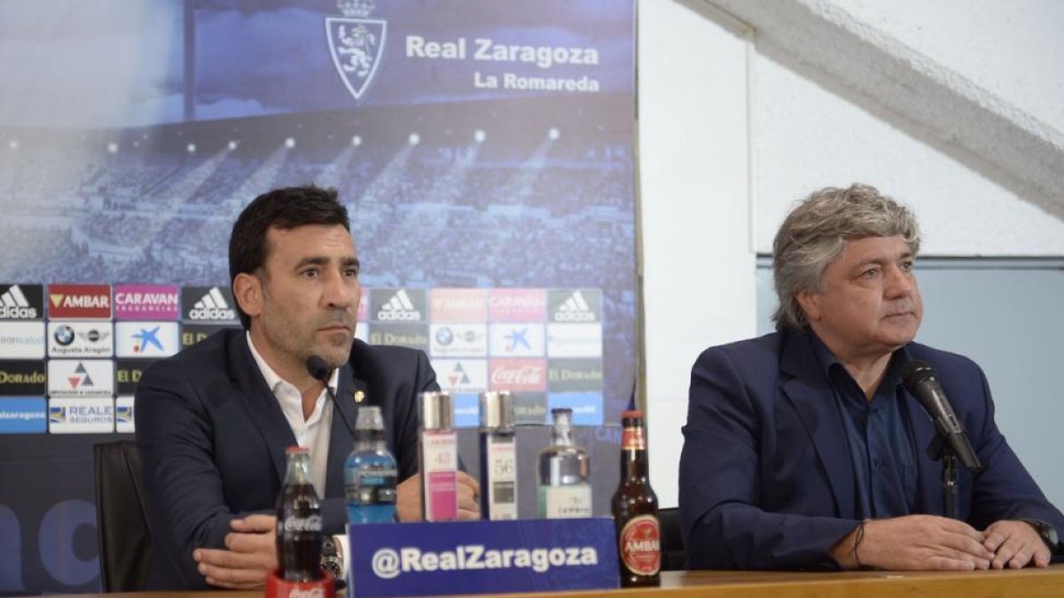 Raúl Agné y Narciso Juliá en la presentación.