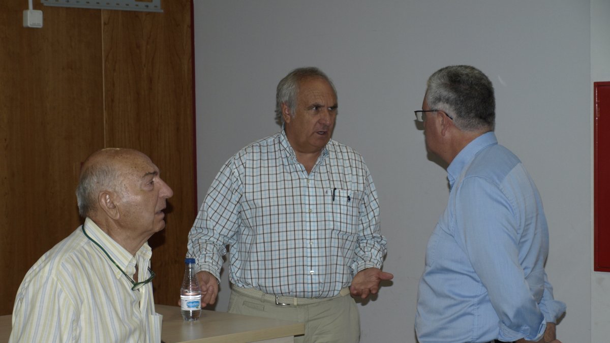 Alfonso García con Pepe Bonillo y Luis Guillén.