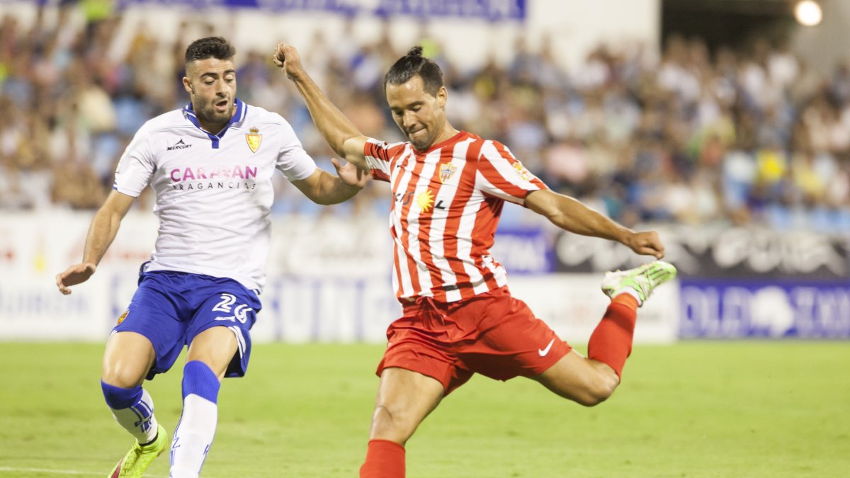 Quique en el partido de la pasada Liga.