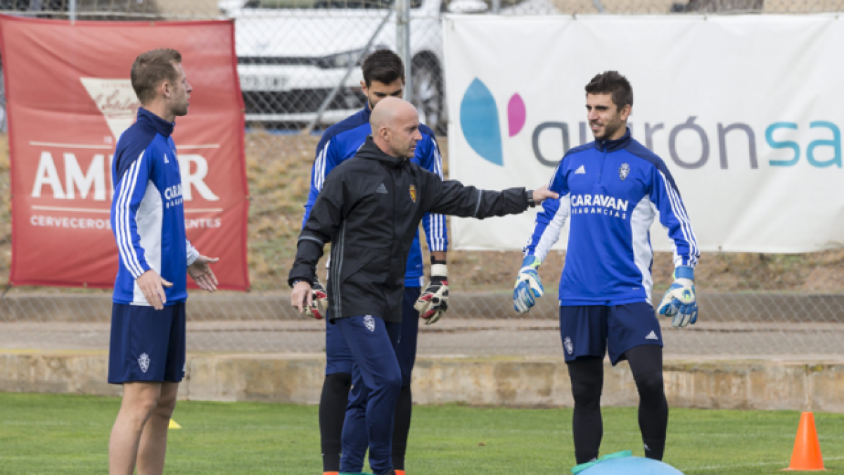 Entrenamiento del Zaragoza.
