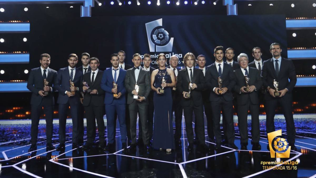 Los premiados por la Liga Profesional.