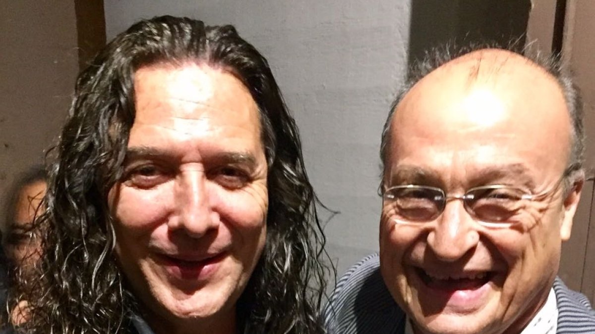 Tomatito y otro almeriense, José Antonio Martínez Soler, que acudió al concierto en Los Ángeles.