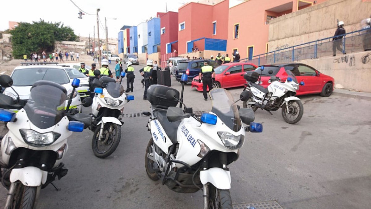 Imagen del Twitter de la policía Local sobre el suceso de ayer.