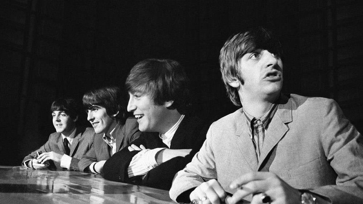 Fotografía del grupo The Beatles.