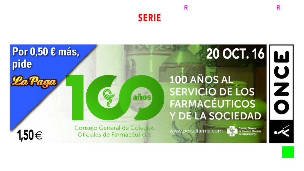 Imagen del boleto conmemorativo de este sorteo