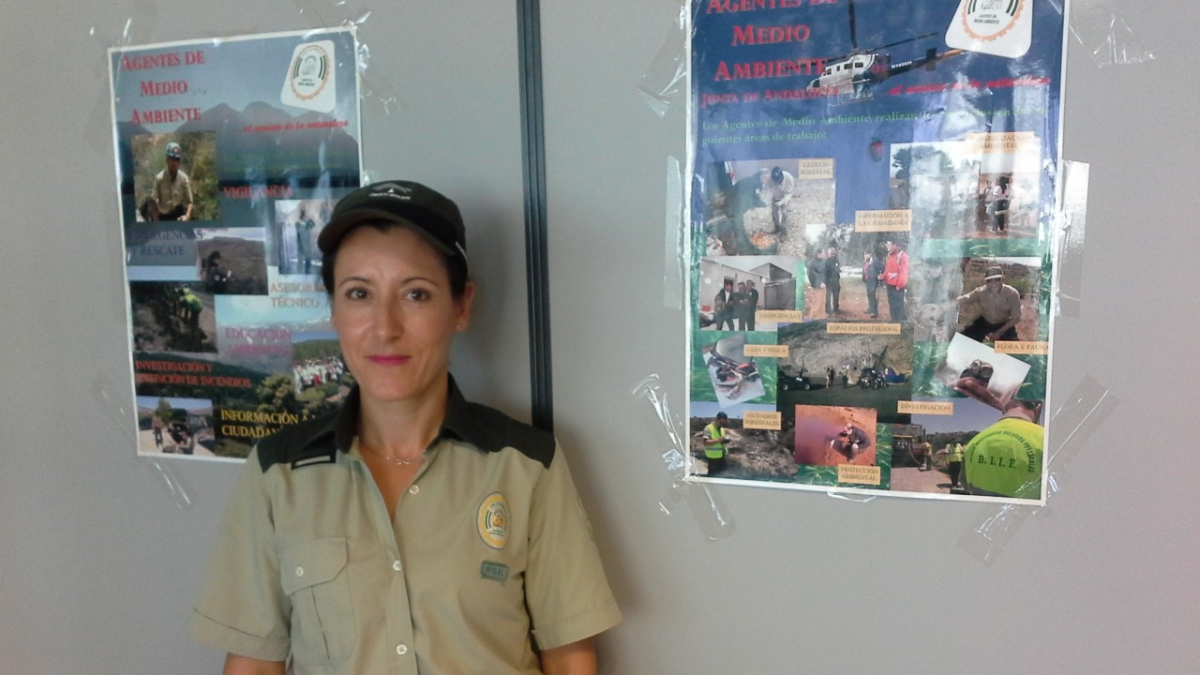 Ángeles Lázaro en la sede de la delegación de Medio Ambiente.