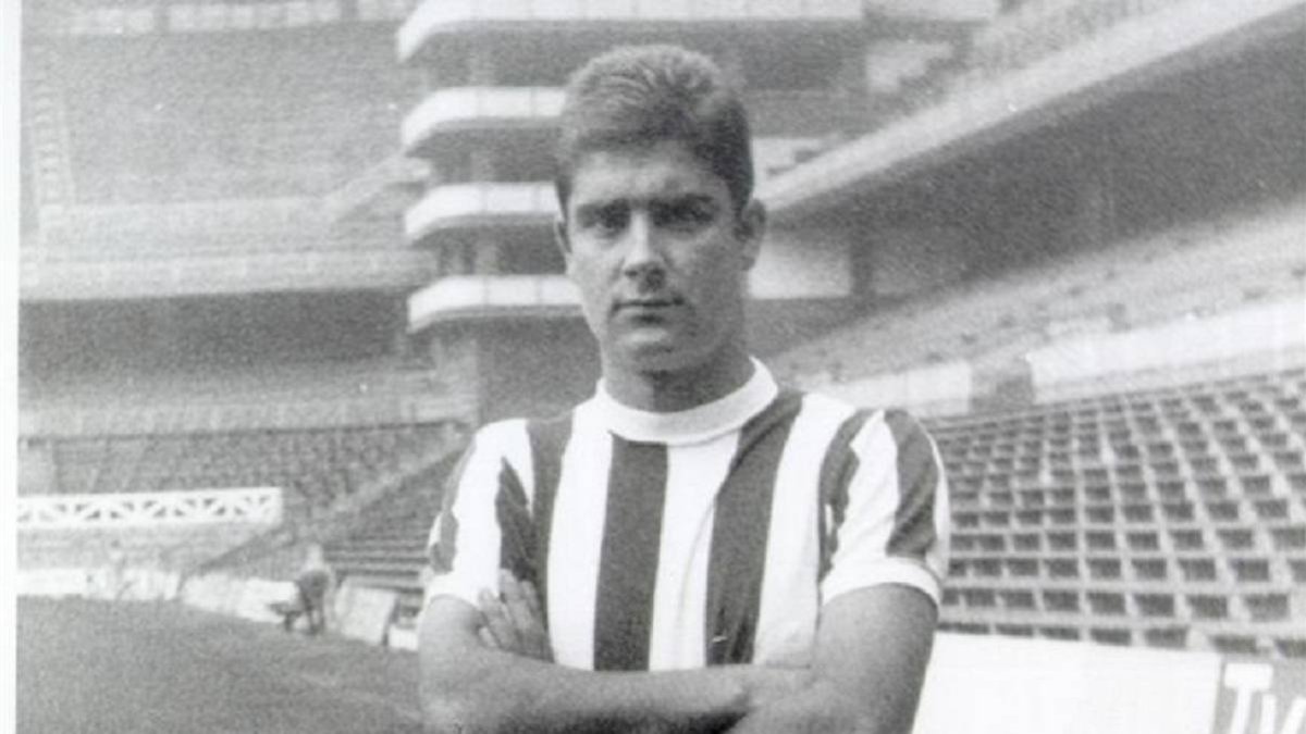 El jugador en San Mamés.