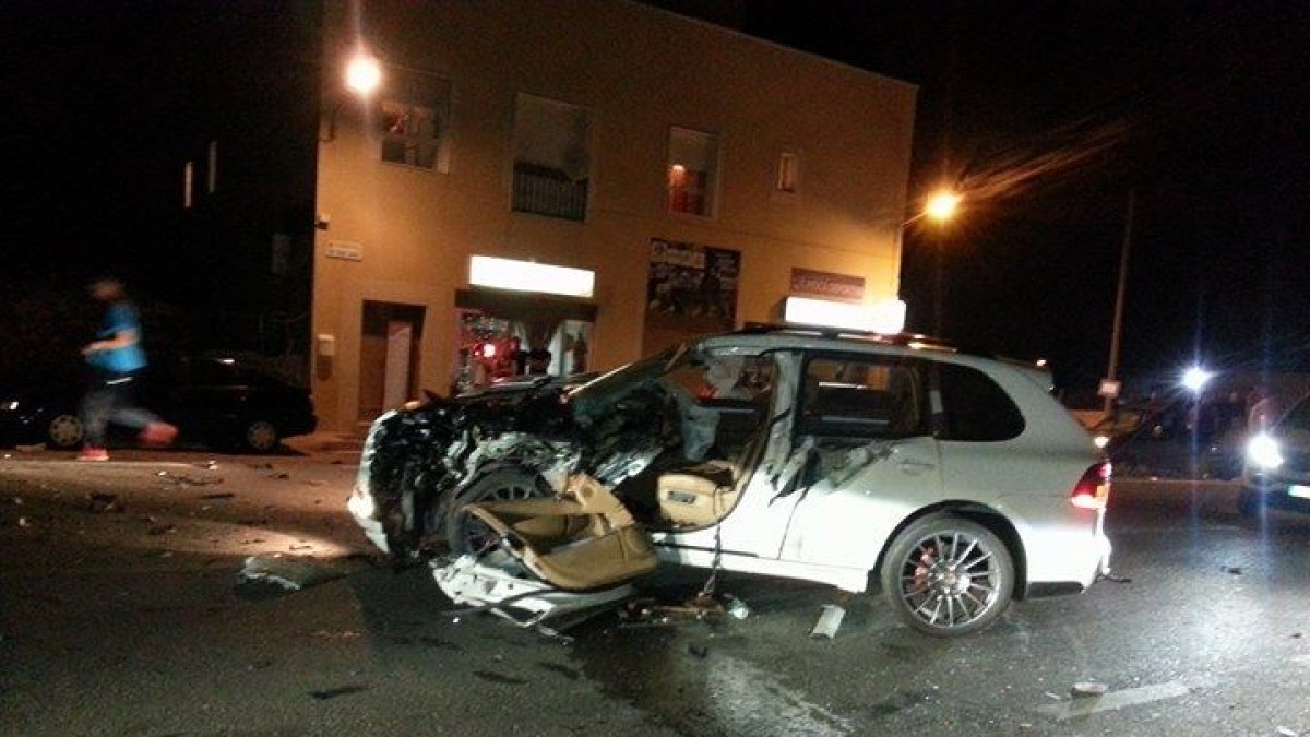 Imagen del turismo implicado en el siniestro