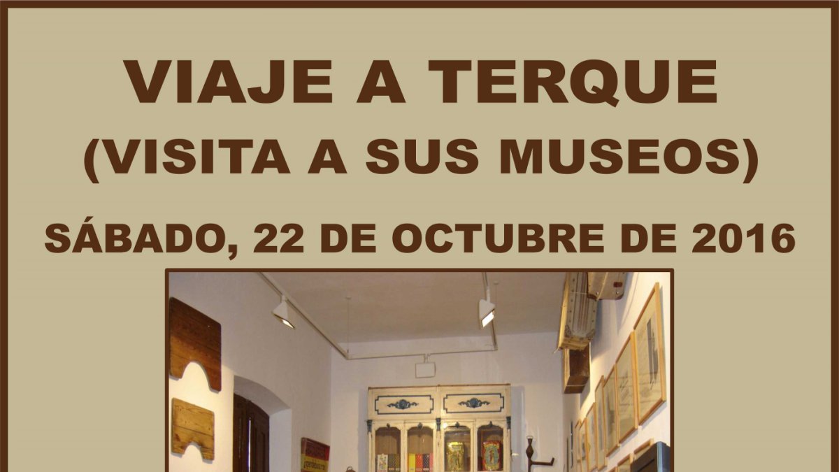 Cartel anunciador del viaje organizado a Terque.