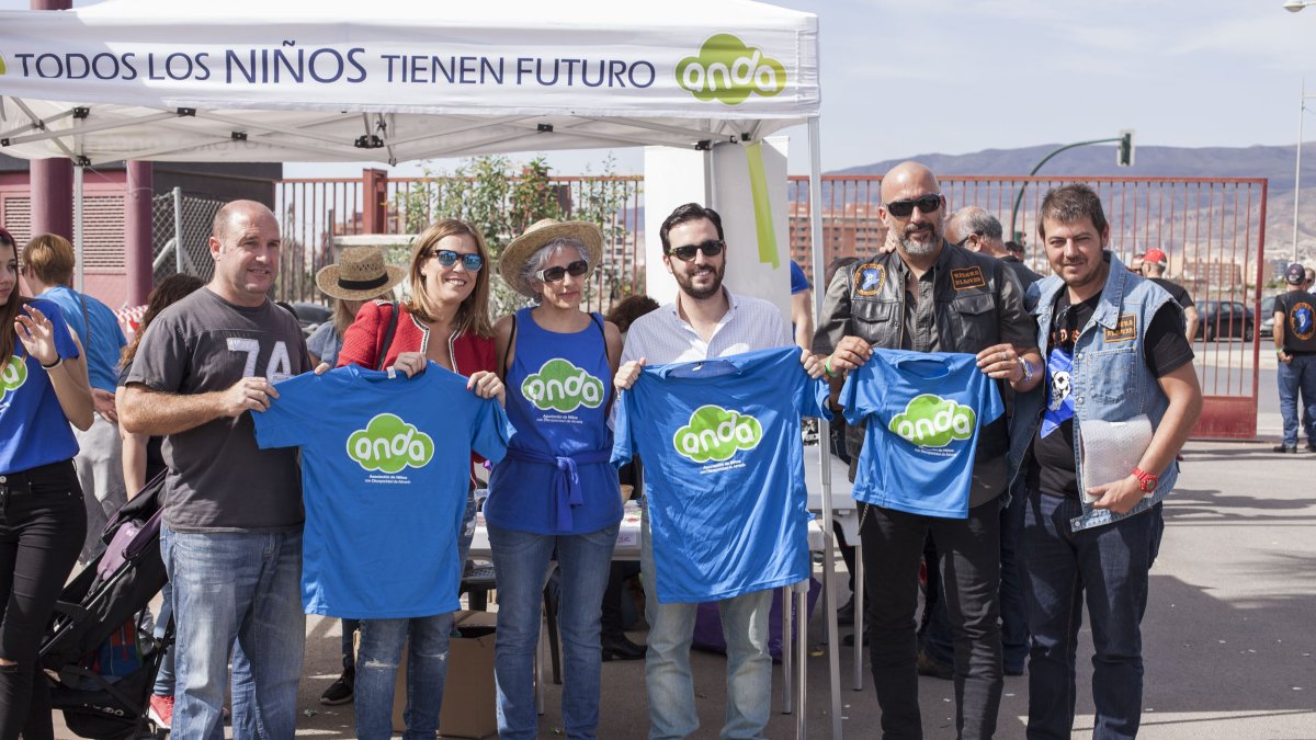 Los concejales en la jornada realizada hoy por la Asociación ANDA.