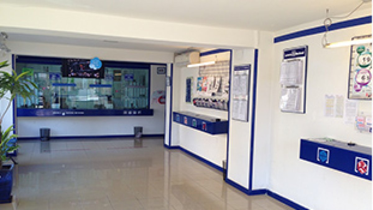 El boleto se ha sellado en la administración Indalo de Roquetas.